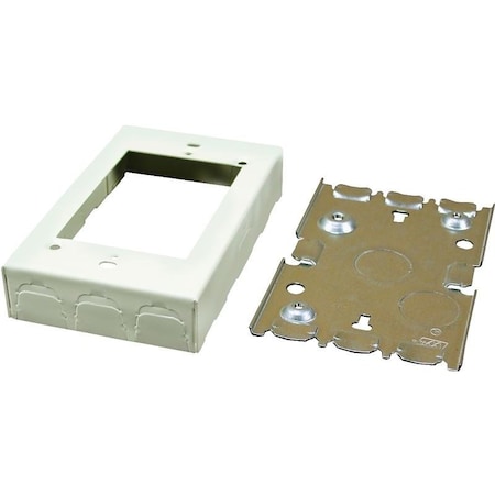 Wiremold Outlet Box, Ivory